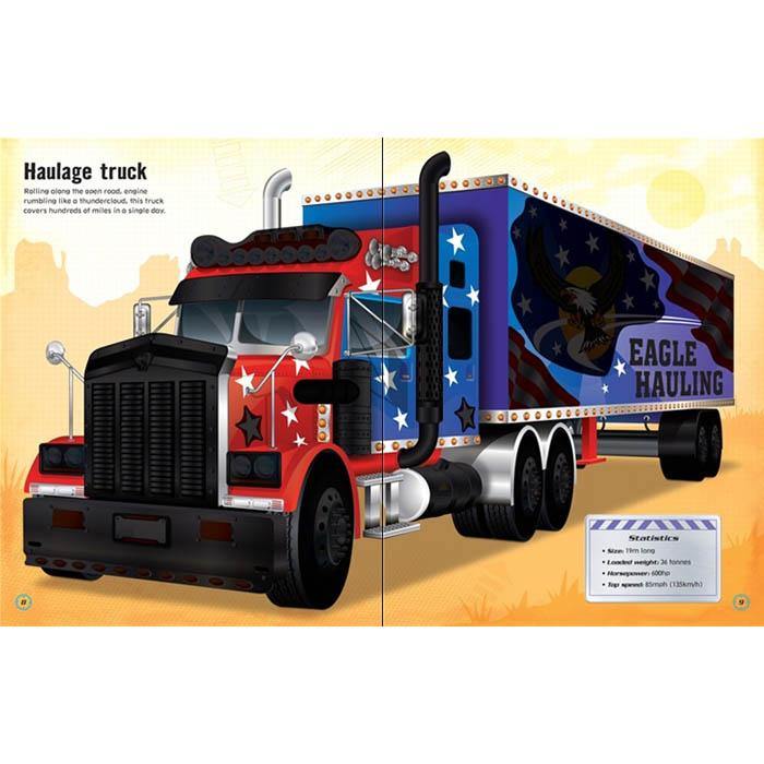 Build your own trucks sticker book Usborne