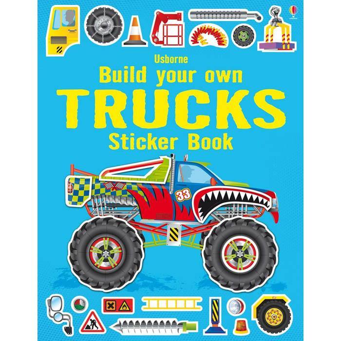 Build your own trucks sticker book Usborne
