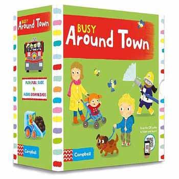 Campbell Busy Around Town (5 Books) (Board Book with QR code) Campbell