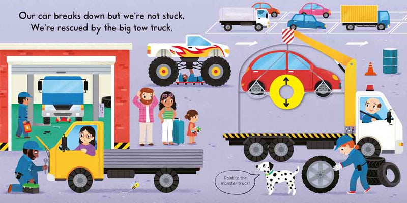 Busy Trucks (with QR code audio) - 買書書 BuyBookBook
