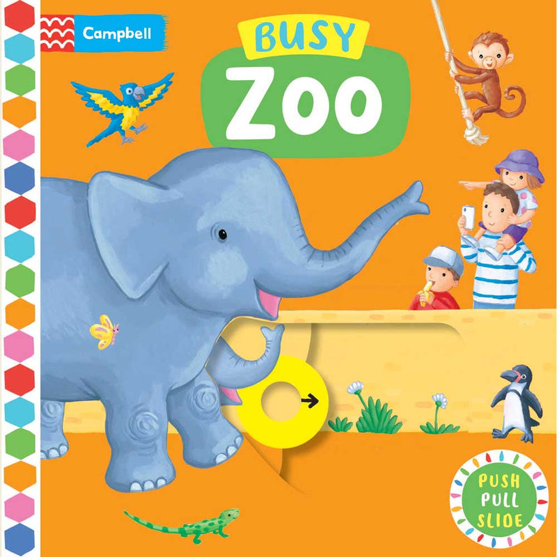Busy Zoo (Board Book) (with QR code audio) - 買書書 BuyBookBook