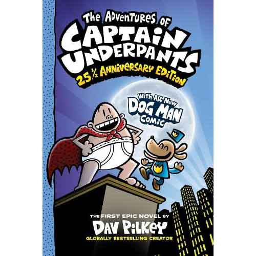 Captain Underpants #01 - 25 1/2 Anniversary Edition (Now With a Dog Man Comic!) (Color) (Dav Pilkey)-Fiction: 幽默搞笑 Humorous-買書書 BuyBookBook