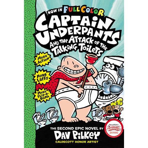 Captain Underpants #02 and the Attack of the Talking Toilets Color (Paperback) (Dav Pilkey) Scholastic