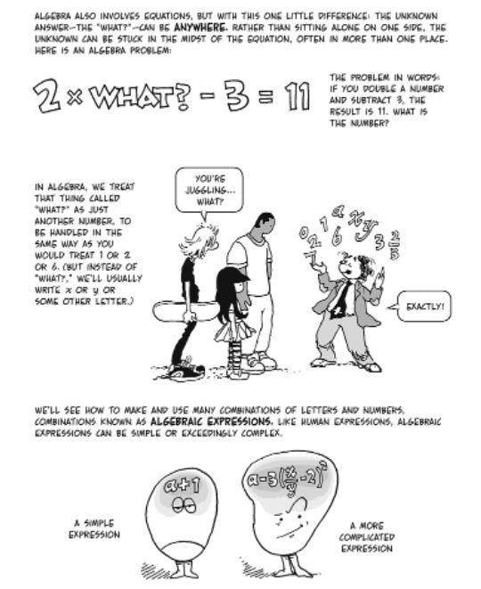 Cartoon Guide Series - The Cartoon Guide to Algebra (Paperback) - 買書書 BuyBookBook