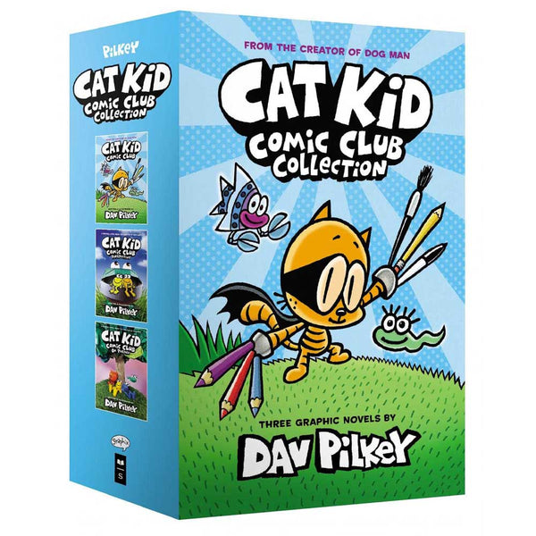 Cat Kid Comic Club (正版) Collection (Dav Pilkey) - 買書書 BuyBookBook