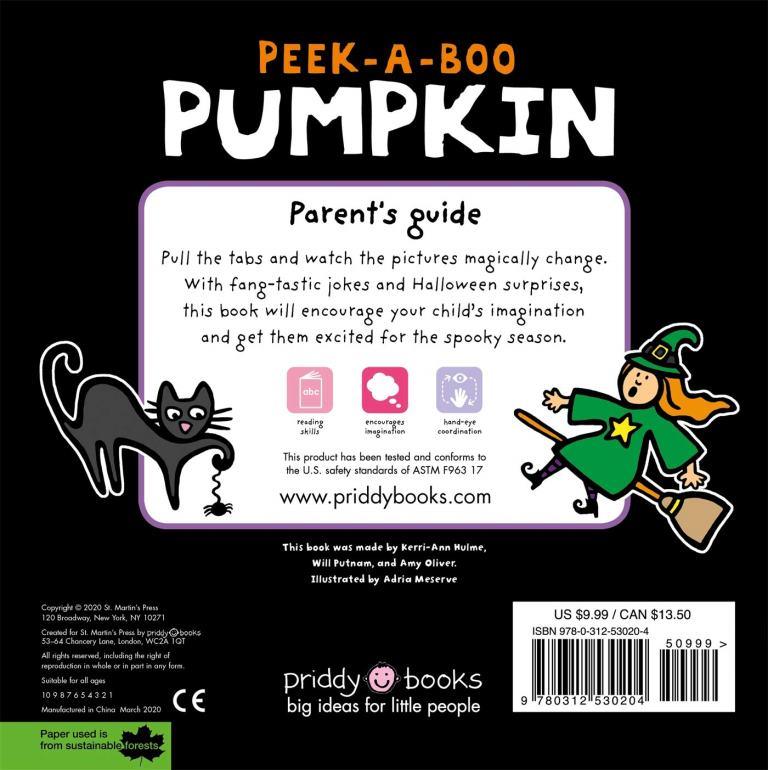 Changing Picture Book - Peek a Boo Pumpkin (Board Book) Priddy