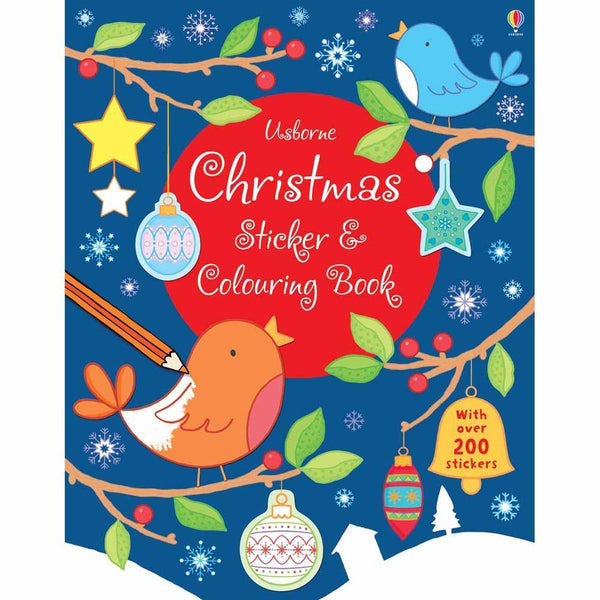 Christmas Sticker and Colouring book Usborne