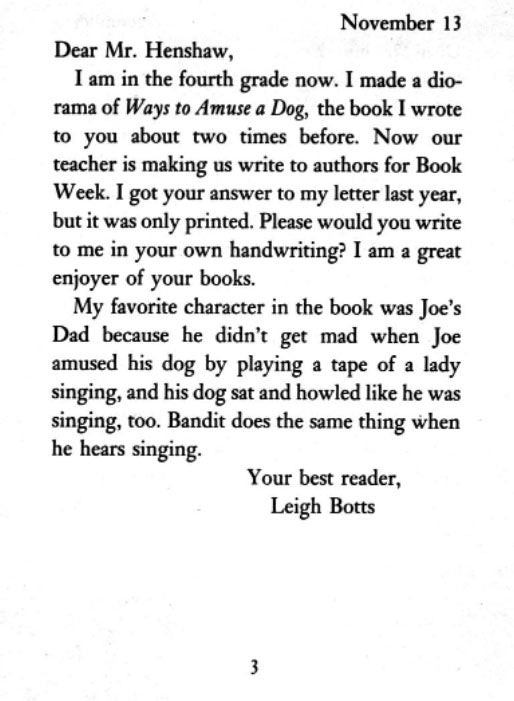 Dear Mr. Henshaw (Beverly Cleary) - 買書書 BuyBookBook