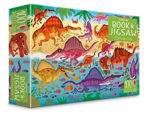 Dinosaurs (Usborne Book and Jigsaw) (100 pcs) Usborne