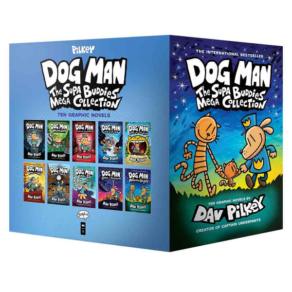 Dog Man (正版) The Supa Buddies Mega Collection (10 Books) (Dav Pilkey) - 買書書 BuyBookBook