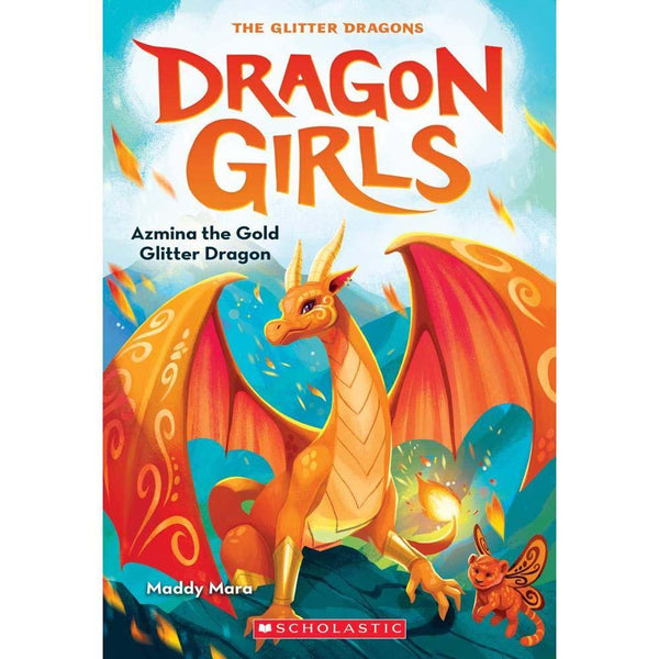 Dragon Girls #01 - Azmina the Gold Glitter Dragon (Paperback) Scholastic