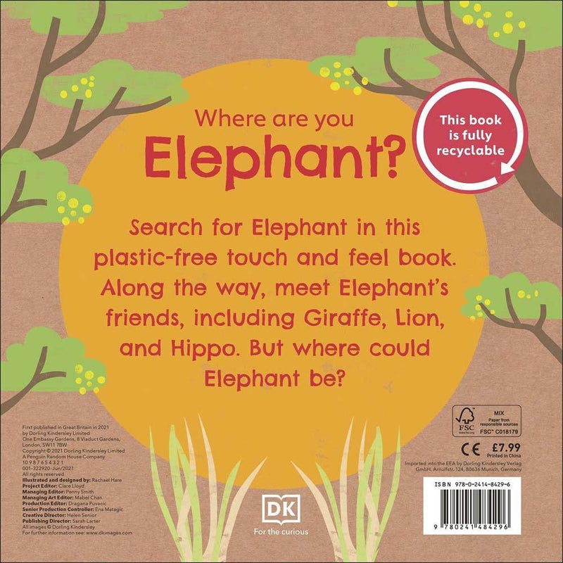 Eco Baby Where Are You Elephant? (Board book) DK UK