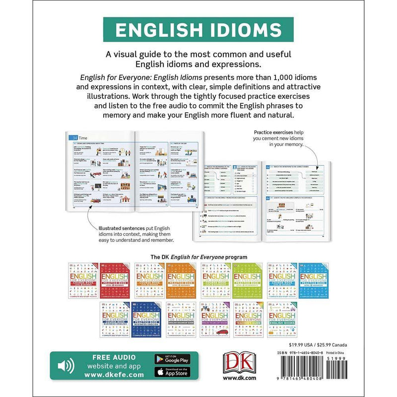 English for Everyone - English Idioms (with Audio QR Code) (Paperback) DK US