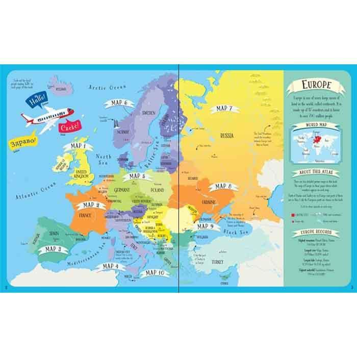 Europe Atlas (Usborne Book and Jigsaw (300pcs) Usborne