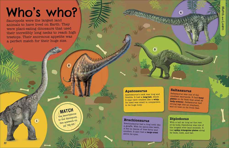 Fact-Packed Activity Book, The - Dinosaurs - 買書書 BuyBookBook