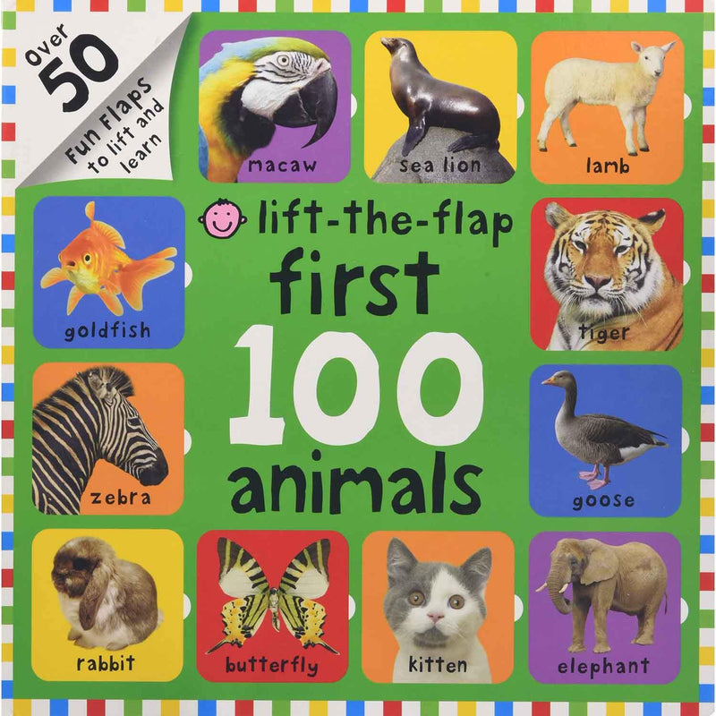 First 100 Lift-the-Flap - Animals  (Board Book) Priddy