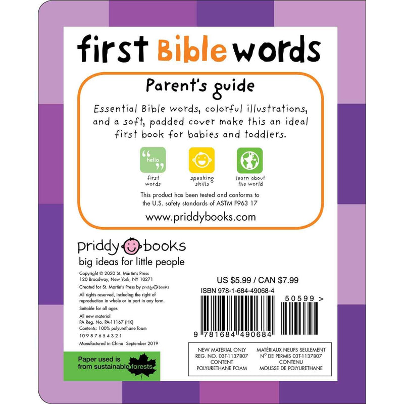 First 100 - Bible Words (Padded) (Board Book) Priddy