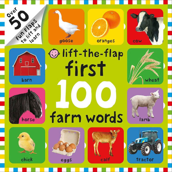 First 100 Lift-the-Flap - Farm Words  (Board Book) Priddy