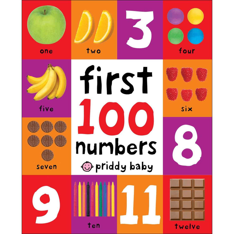 First 100 - Numbers (Board Book) (Padded) Priddy