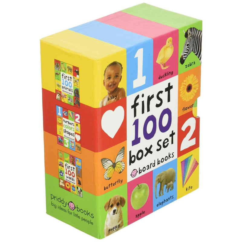 First 100 Board Book Collection (3 Board Book) Priddy