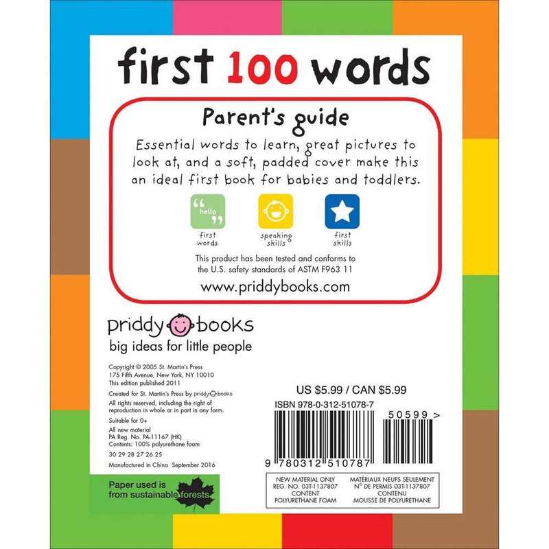 First 100 Words (Padded) (Mini Board Book) Priddy