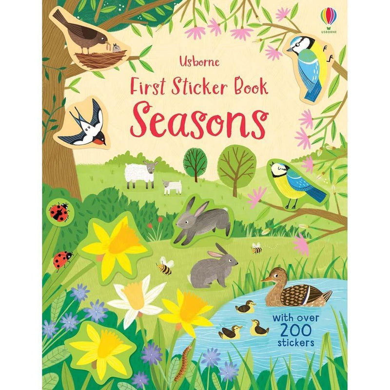 First Sticker Book Seasons Usborne