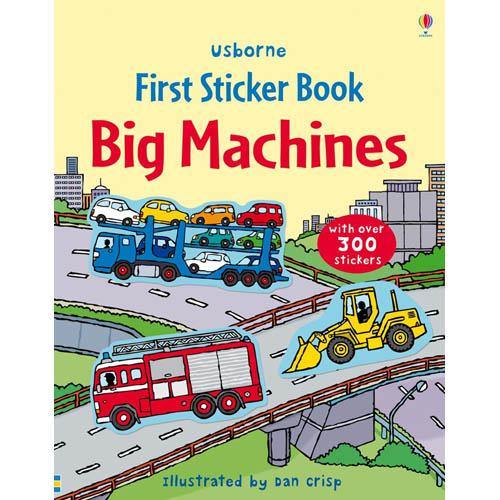 First Sticker Book Big Machines Usborne