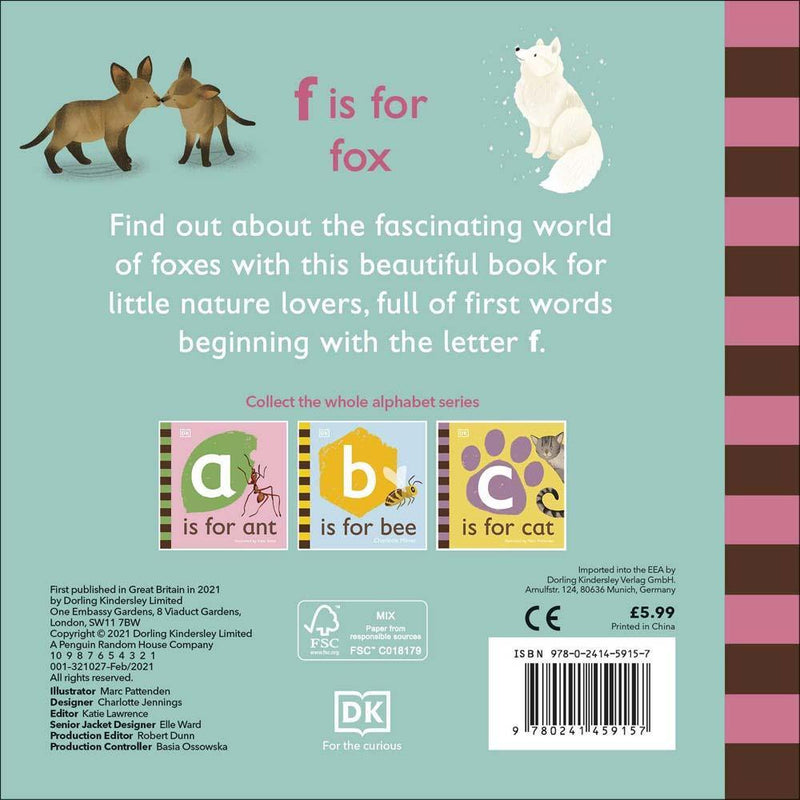 F is for Fox (Board book) DK UK