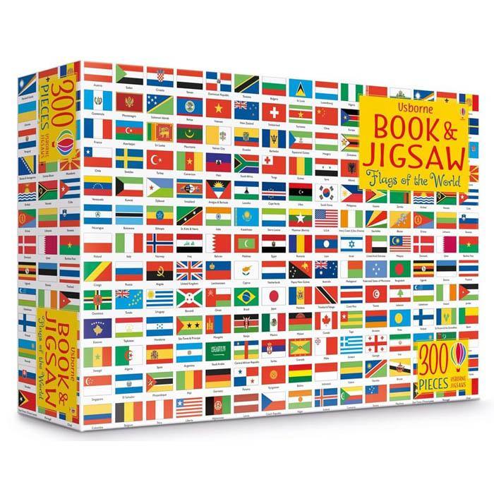Flags of the World (Usborne Book and Jigsaw) (300 pcs) Usborne