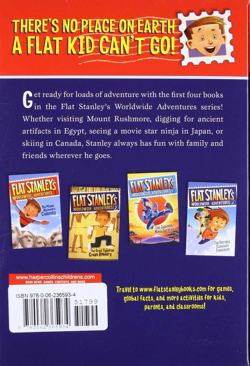 Flat Stanley's Worldwide Adventures Box Set #01-#04 (4 Books)