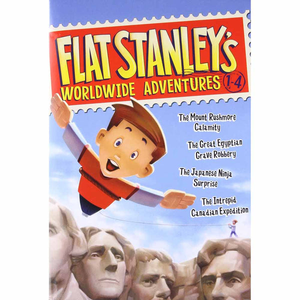 Flat Stanley's Worldwide Adventures Box Set #01-#04 (4 Books) - 買書書 BuyBookBook