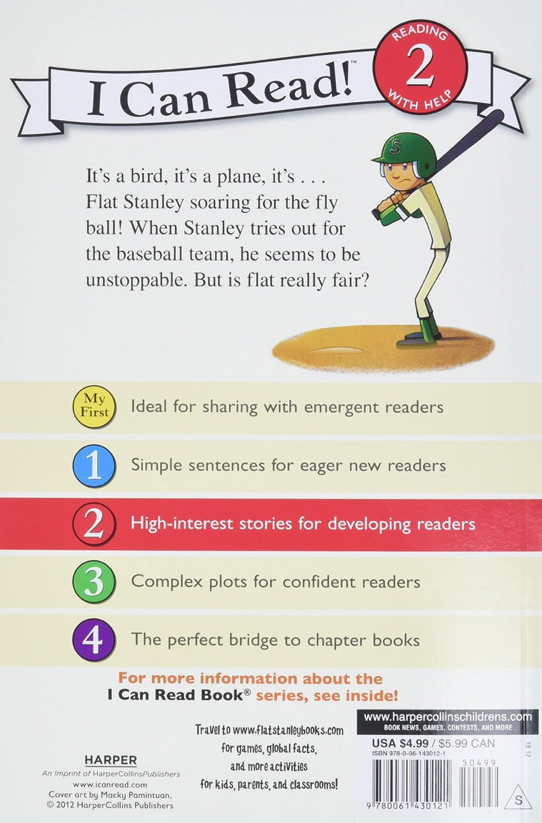 ICR: Flat Stanley at Bat (I Can Read! L2)-Fiction: 橋樑章節 Early Readers-買書書 BuyBookBook