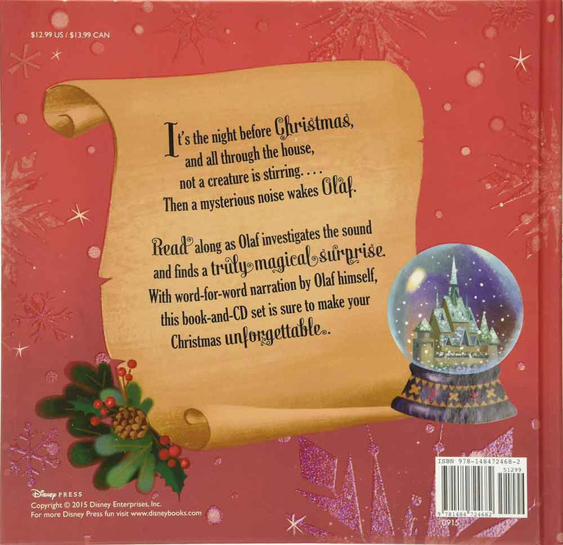 Frozen Olaf's Night Before Christmas Book & CD (Disney) - 買書書 BuyBookBook
