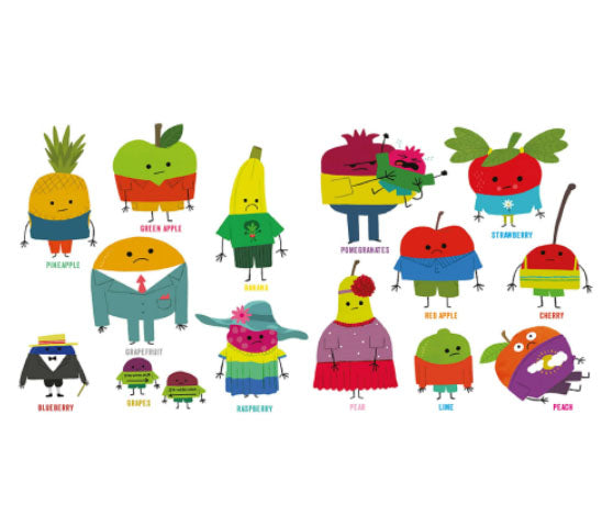 Fruits in Suits (Board Book) - 買書書 BuyBookBook