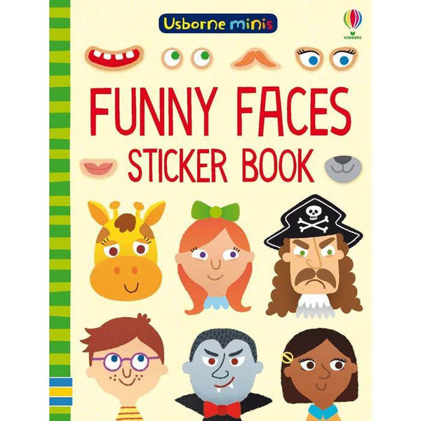Funny faces sticker book (Mini) Usborne