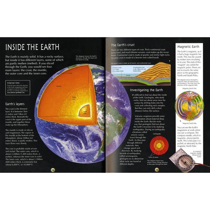 Geography encyclopedia with complete world atlas Usborne