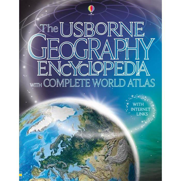 Geography encyclopedia with complete world atlas Usborne