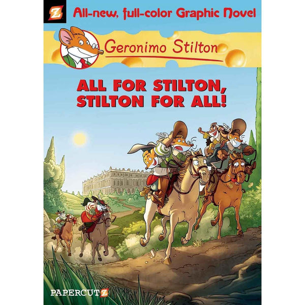 Geronimo Stilton Graphic Novel #15 All for Stilton, Stilton for All! (Hardcover) Macmillan US