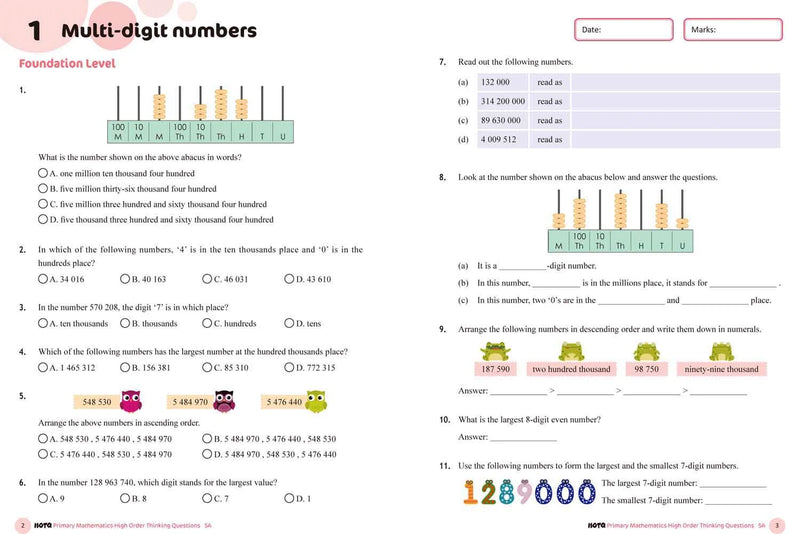 HOTQ Primary Mathematics High Order Thinking Questions-Supplemental: 數學科 Math-買書書 BuyBookBook