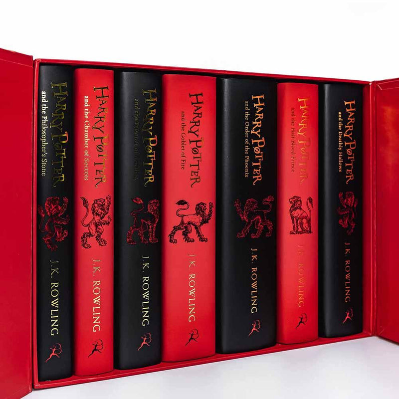 Harry Potter Gryffindor House Editions Box Set (7 Books) (J.K. Rowling) - 買書書 BuyBookBook