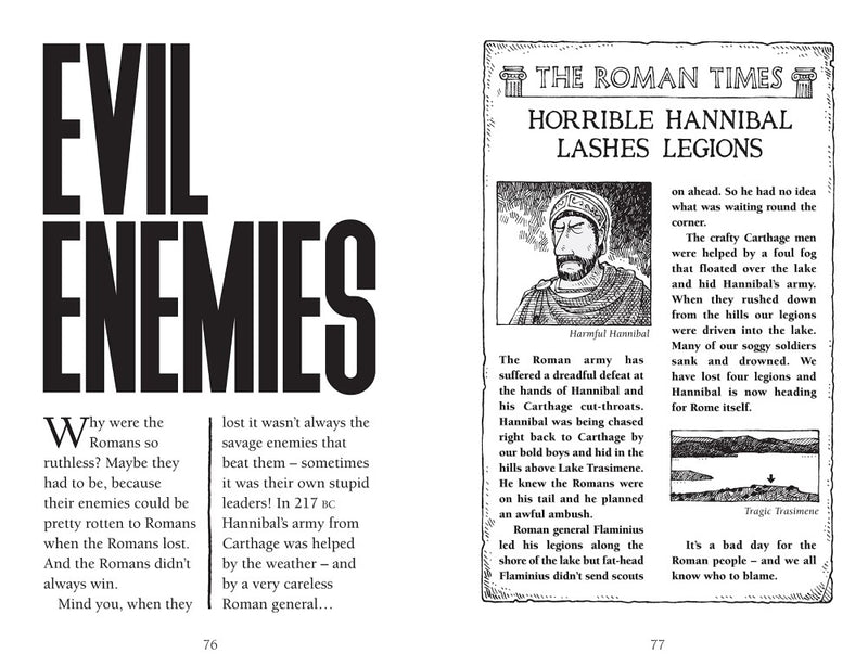 Horrible Histories - Ruthless Romans (Newspaper ed.)-Nonfiction: 歷史戰爭 History & War-買書書 BuyBookBook