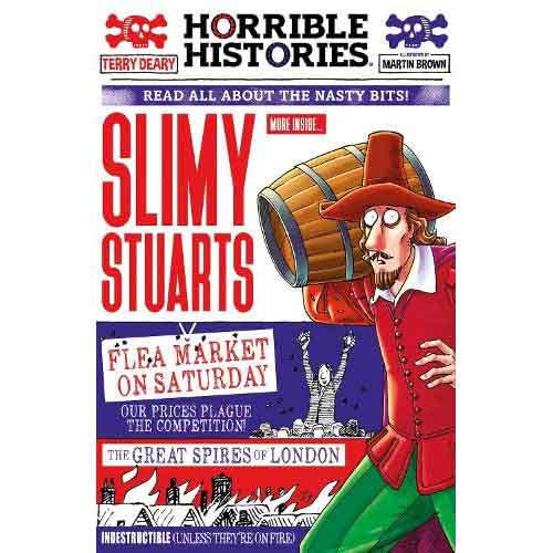 Horrible Histories - Slimy Stuarts (Newspaper ed.) - 買書書 BuyBookBook