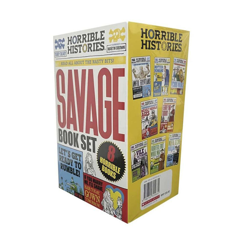 Horrible Histories Savage Collection (Newspaper ed.)(8 Books) Scholastic UK