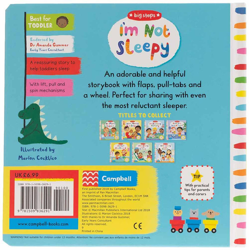 Big Steps - I'm Not Sleepy (Board Book) Campbell