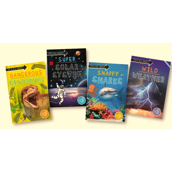 It's All About Science Bundle (Dinosaur, Solar System, Shark, Wild Weather)(with QR code audio)-Nonfiction: 常識通識 General Knowledge-買書書 BuyBookBook