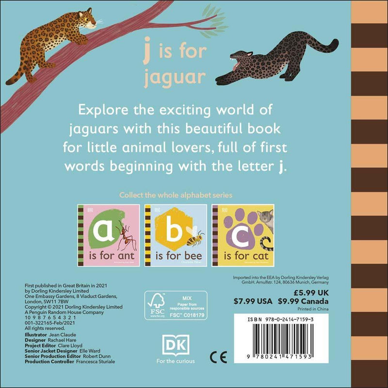 J is for Jaguar (Board book) DK UK