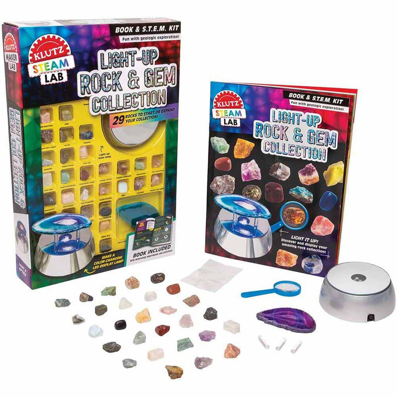 Klutz Light Up Rock & Gem Collection - Maker Lab STEM Kit Scholastic