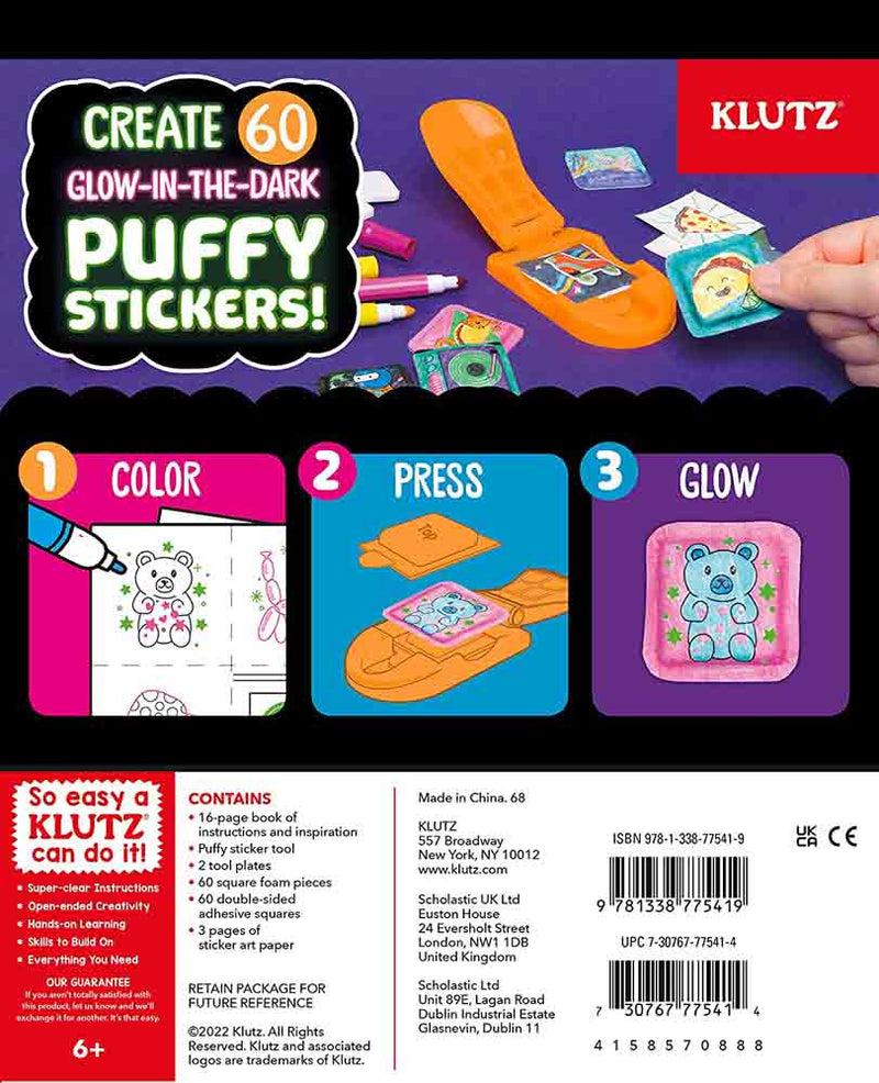 Klutz Make Your Own Glow-in-The-Dark Puffy Stickers - 買書書 BuyBookBook