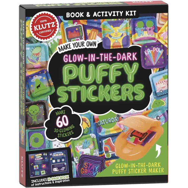 Klutz Make Your Own Glow-in-The-Dark Puffy Stickers - 買書書 BuyBookBook