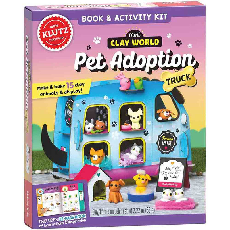 Klutz Mini Clay World Pet Adoption Truck Craft Kit - 買書書 BuyBookBook